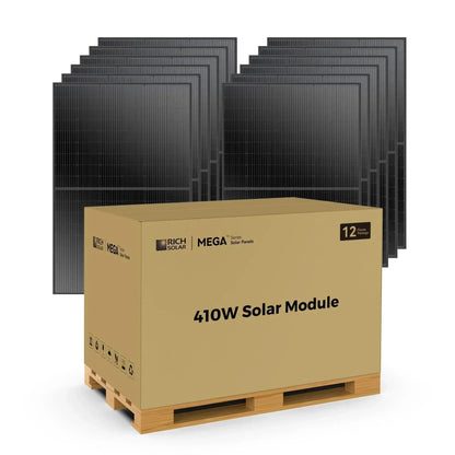 Rich Solar MEGA 410 Watt Solar Panel | Premium Grid-tie or Off-grid Solar Panel for Residential, Commercial, Agriculture