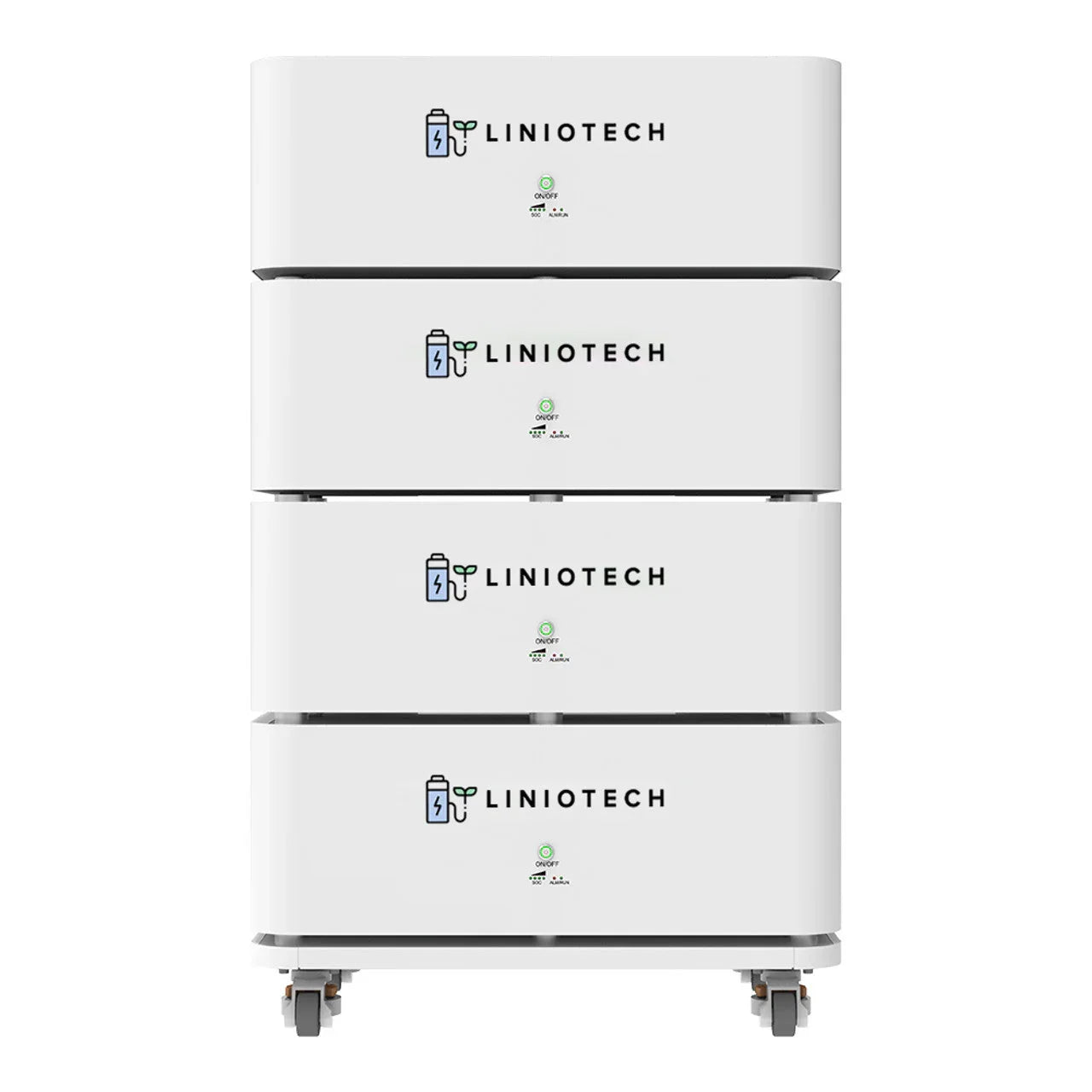 LINIOTECH 10kWh 200Ah 48V LiFePO4 Lithium Solar Battery Brick Stackable