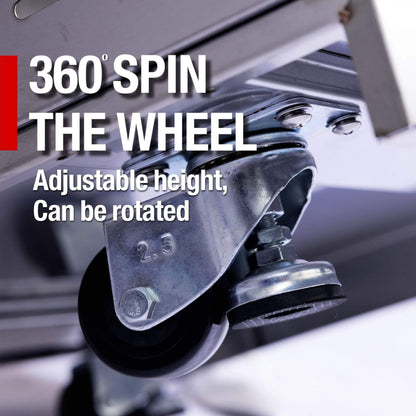 Castelle Flame 44-Inch 6-Burner 85K BTU Stainless Steel Outdoor BBQ Kitchen Island Grill With Wine Cooler, Rotisserie Kit, And Storage Cabinets (SAK97105)