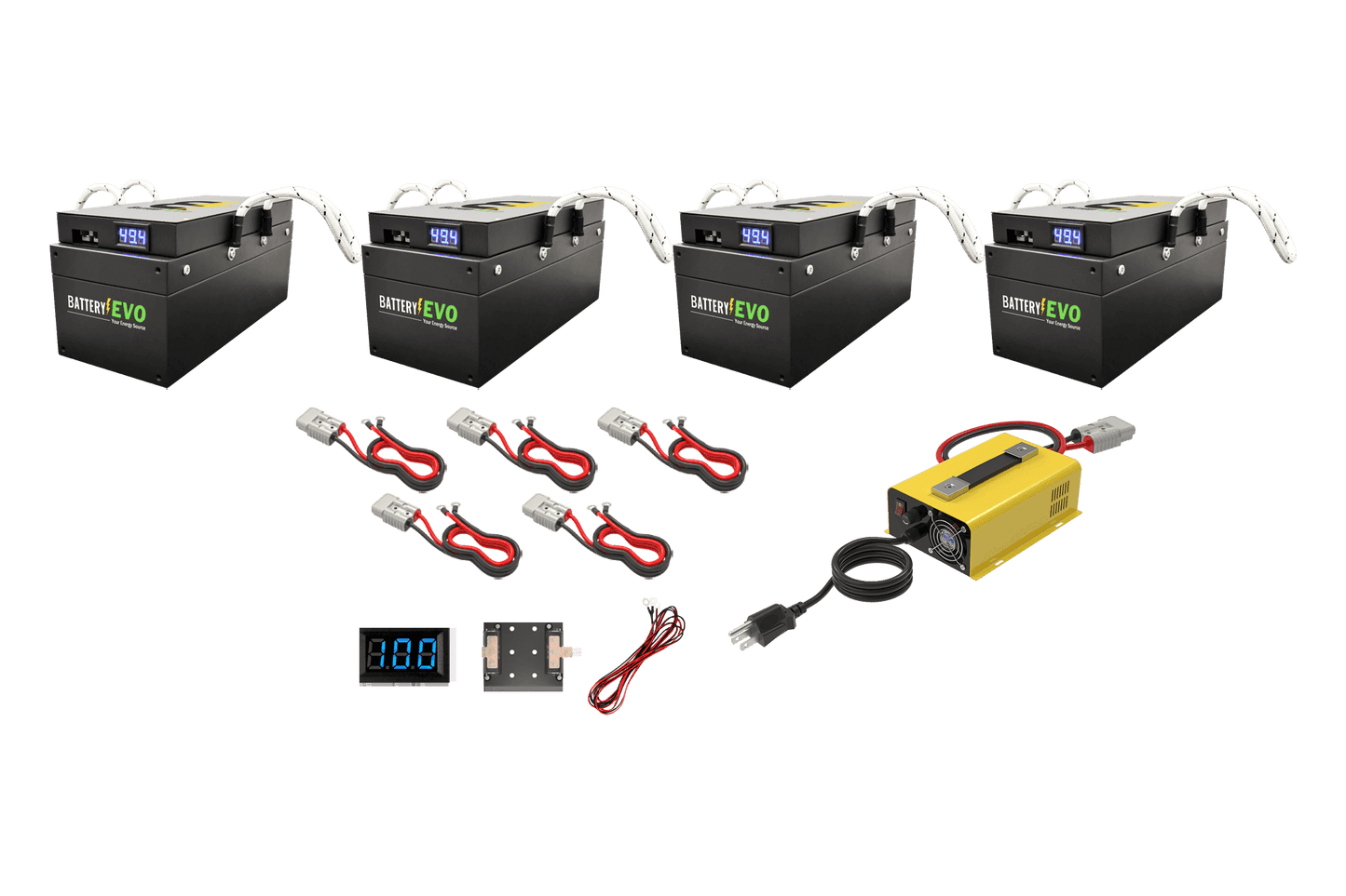 BatteryEVO 48V BADGER 4x Battery Kit (188Ah - 8.4 kWh)