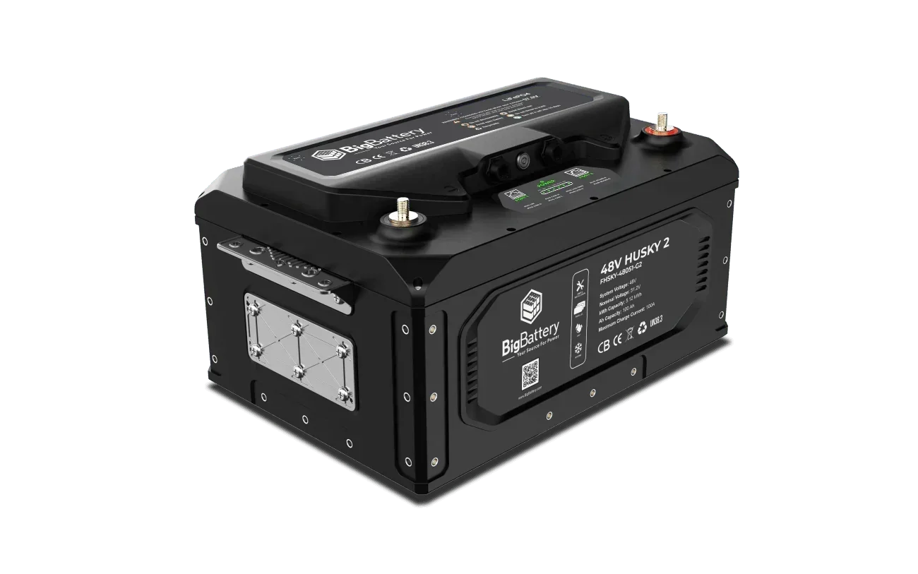 BigBattery 48V HUSKY 2 PWR | 5.12kWh LiFePO4 – High Power | Golf Cart | UTV | Industrial Battery
