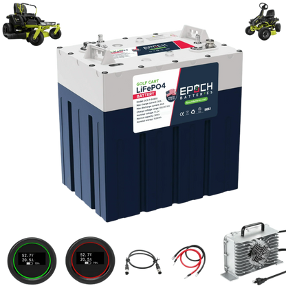 Epoch Batteries 48V 30Ah Ryobi Electric Lawn Motor - Replacement Lithium Battery Kit | UL Certified