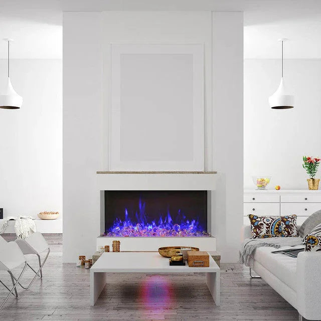 Amantii Tru-View XL XT 60 Inch Indoor Outdoor 3 Sided Electric Fireplace