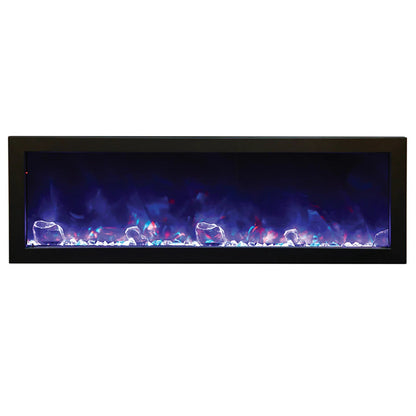 Amantii 40 Inch Panorama Slim BI-40-SLIM-OD Linear Indoor or Outdoor Electric Fireplace