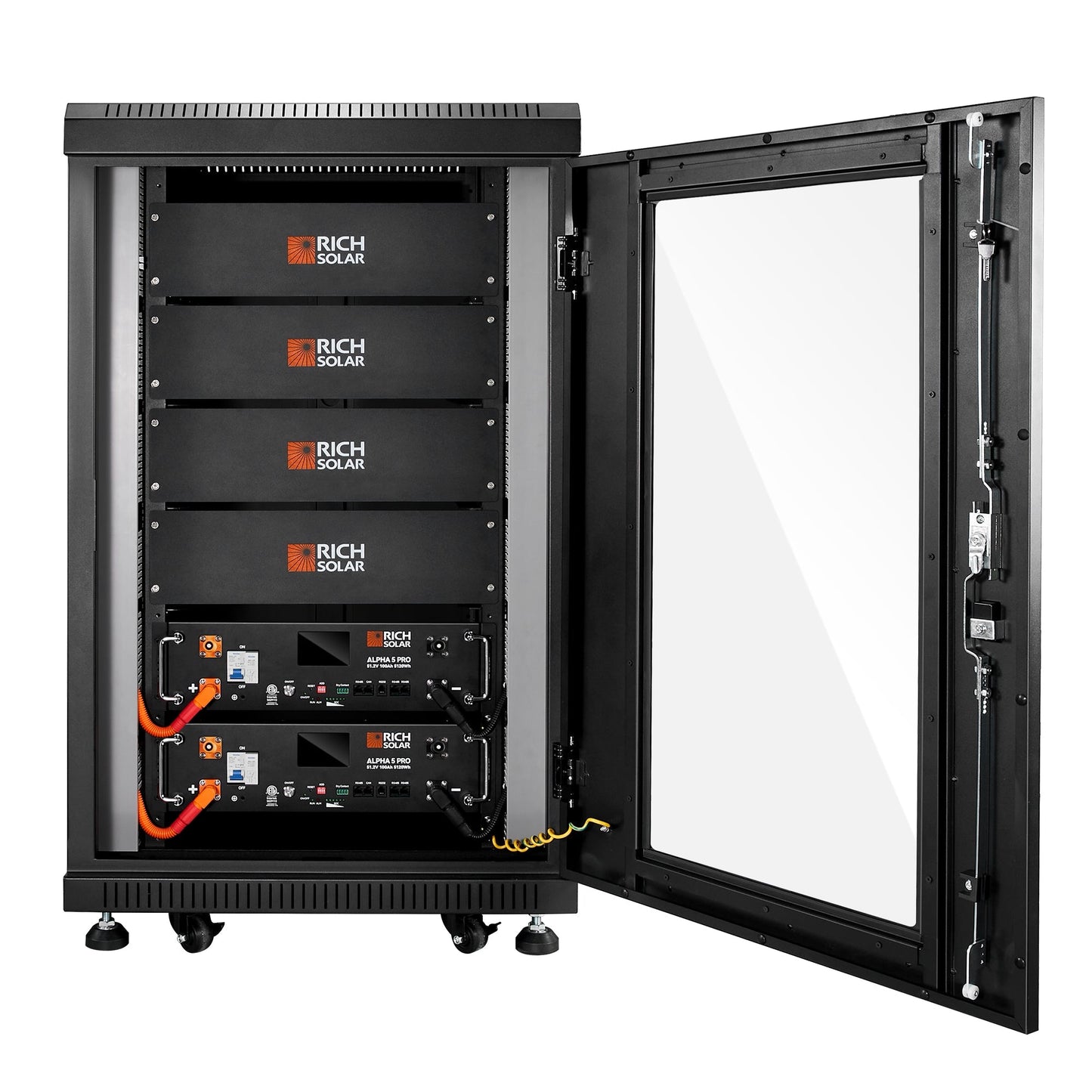 Rich Solar ALPHA 5 PRO 51.2V 100Ah LiFePO4 Battery Premium 48V Server Rack Lithium Battery for Residential, Commercial, RVs, Off-Grid