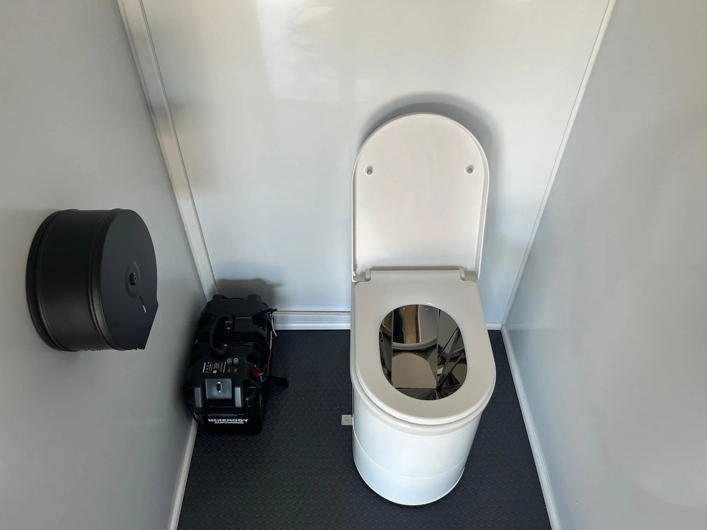 TinyJohn Single Portable Restroom with Waterless Incinerating Toilet