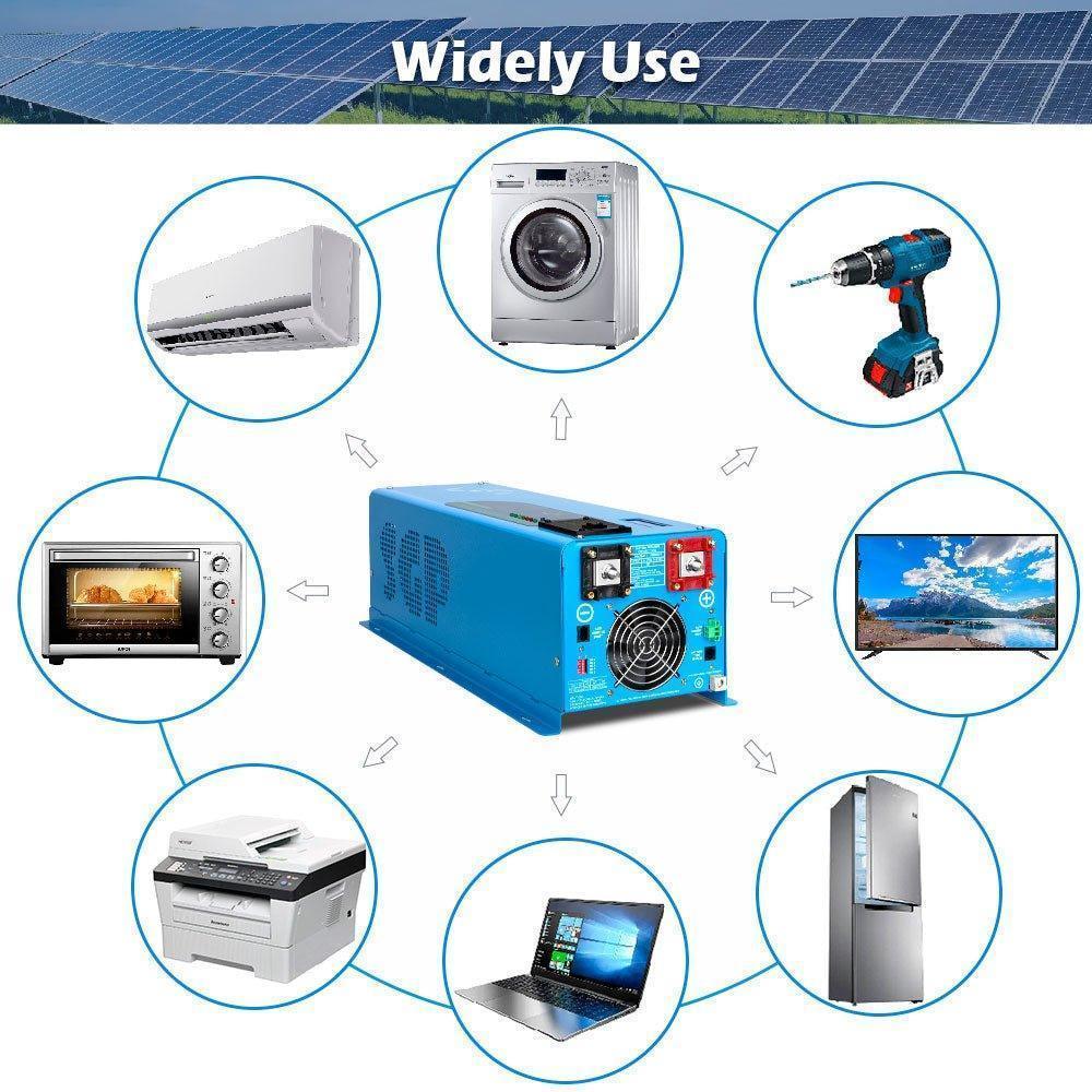 Sungold Power 6000W DC 48V Split Phase Pure Sine Wave Inverter With Charger