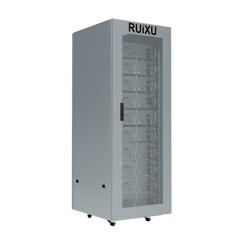 RUiXU 10 Slot Battery Cabinet | Wheels and Busbar Included | Pre-assembled
