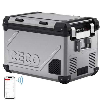 ICECO APL55-Silver Dual Zone 12 Volt Fridge