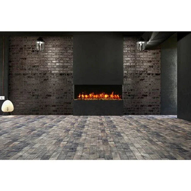 Amantii 72 Inch Tru-View Slim Smart Indoor Outdoor 3 Sided Electric Fireplace