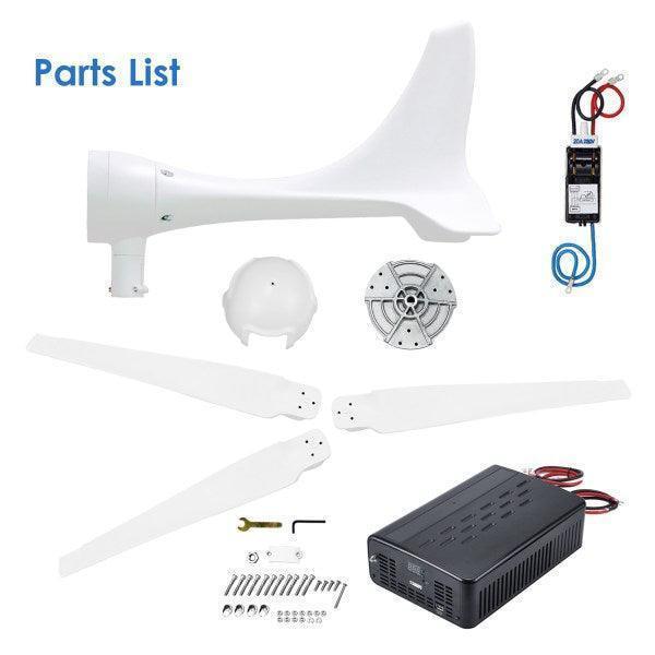 Automaxx Windmill 600W Home Wind Turbine Generator Kit Bundle Set