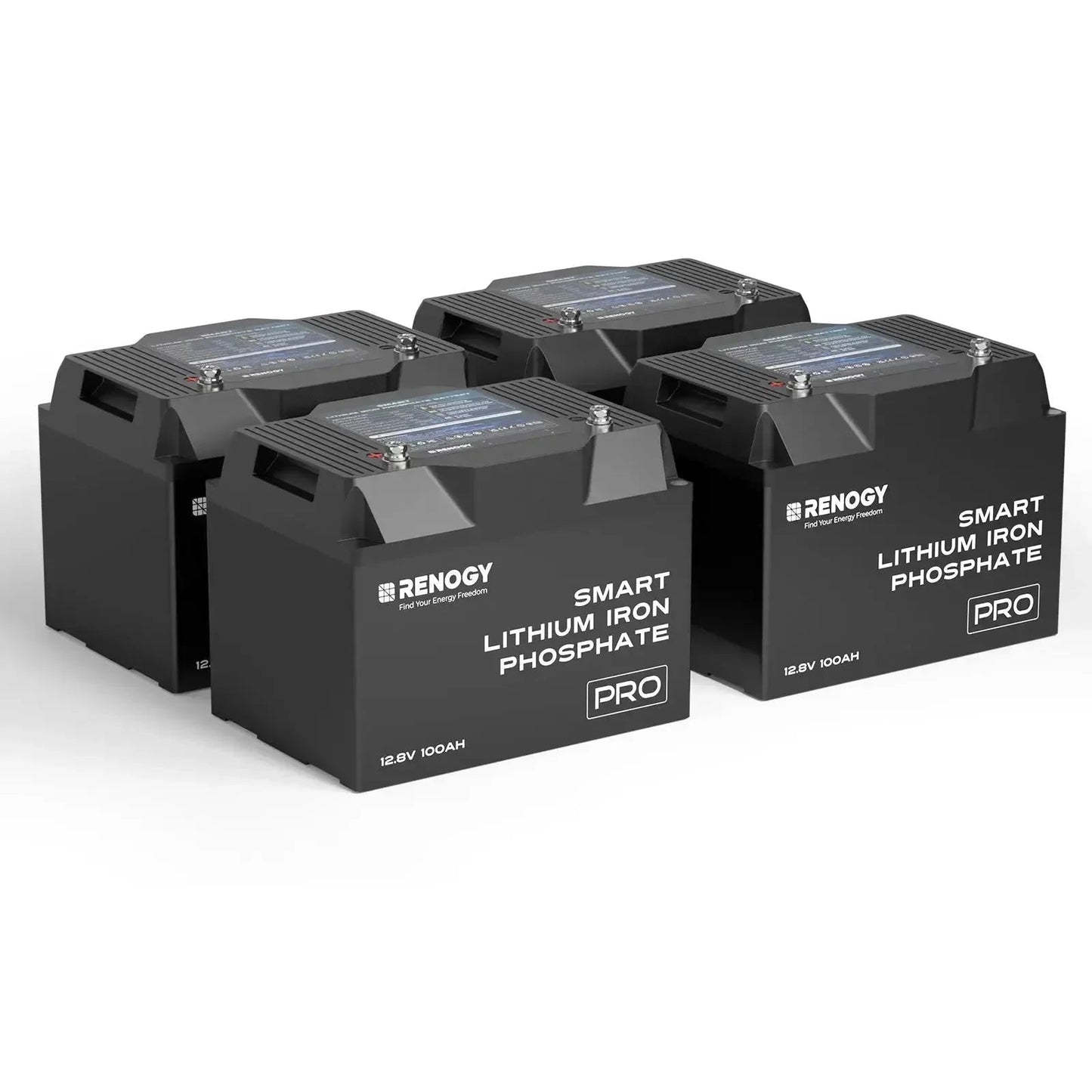 Renogy Pro - 12V 100Ah/200Ah Smart LiFePO4 Battery w/ Bluetooth & Self-Heating