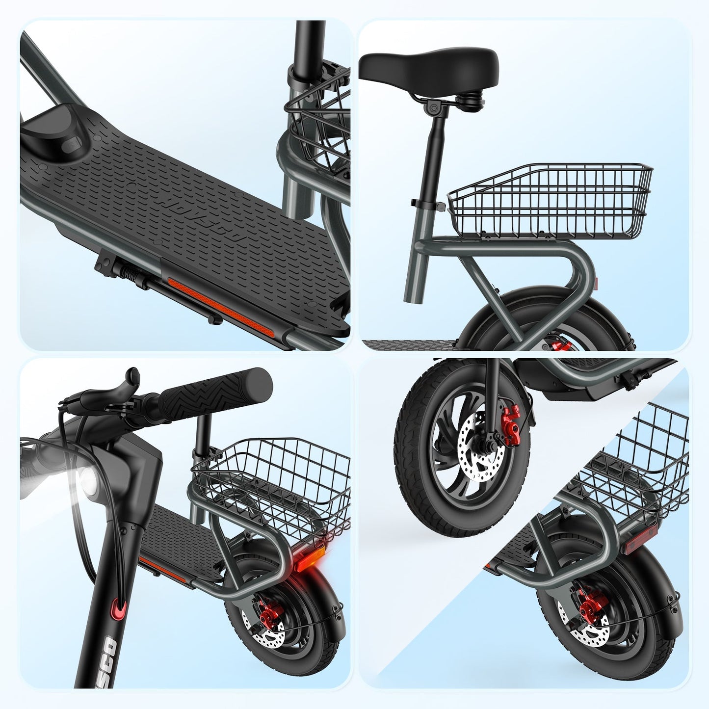 HOVSCO Porto Max Electric Scooter For Commute & Grocery Shopping