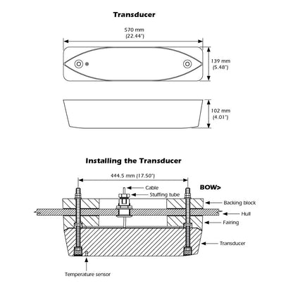 Garmin Airmar R109LM Thru-Hull Transducer - Bare Wires [010-12809-20]