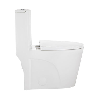 Swiss Madison St. Tropez One Piece Elongated Toilet Dual Vortex Flush 1.1/1.6 gpf with 10" Rough In (6 - Pack)