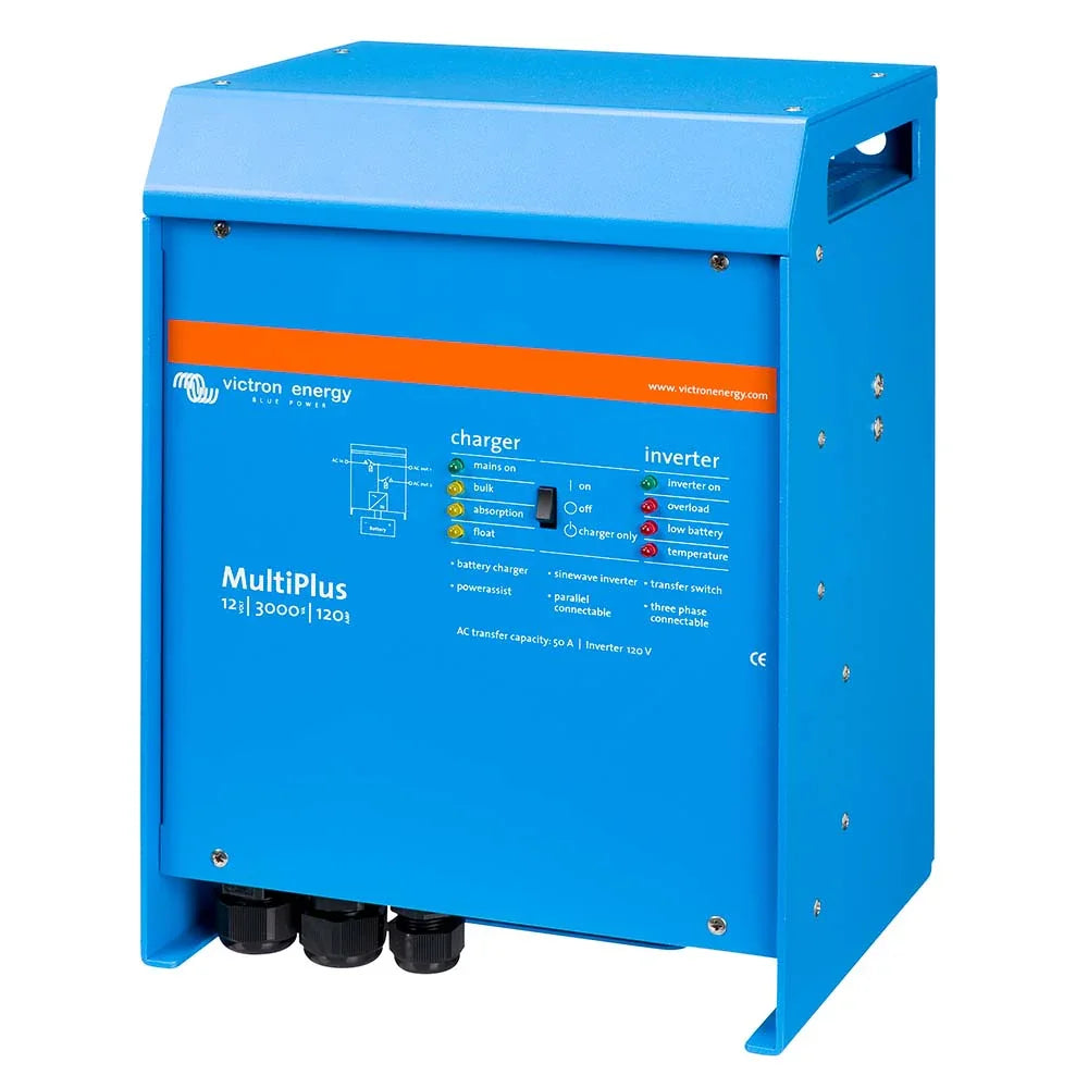 Victron MultiPlus Inverter/Charger 12 VDC - 3000VA - 120vAC w/120AMP Battery Charger - 50AMP Transfer Switch [PMP123021102]