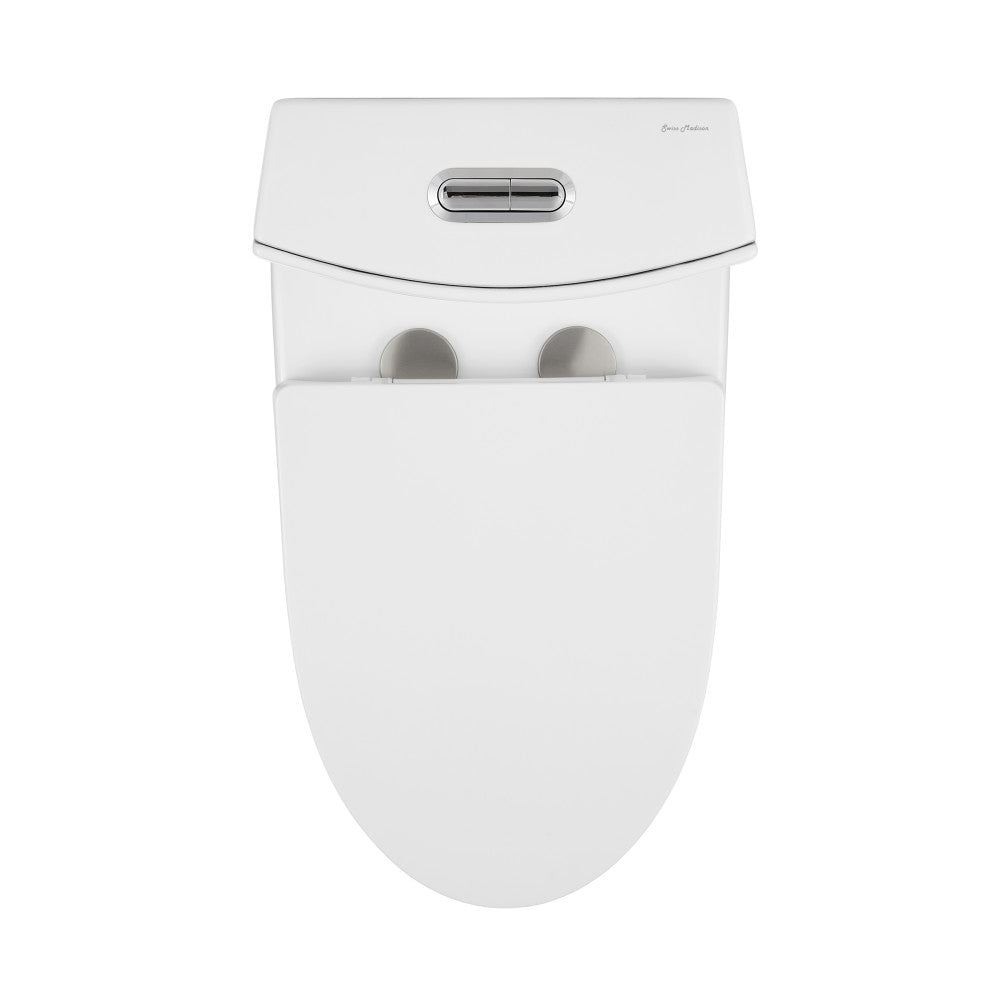 Swiss Madison St. Tropez One-Piece Elongated Toilet Vortex Dual-Flush 1.1/1.6 gpf (6 - Pack)