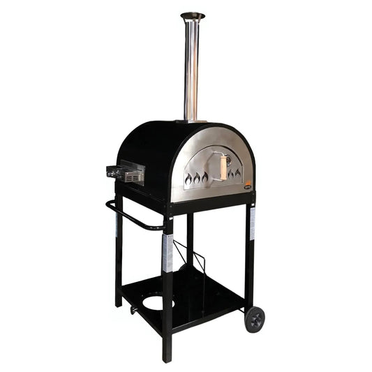 WPPO Traditional 25" Dual Fueled Pizza Oven With Gas Attachment- Wood and Gas Powered