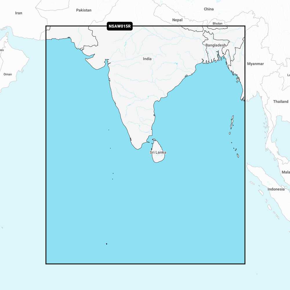 Garmin Navionics+ NSAW015R - Indian Subcontinent - Marine Chart [010-C1230-20]
