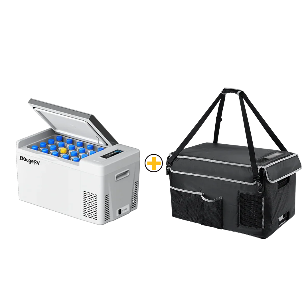 BougeRV 12V 23 Quart Portable Fridge For Travel