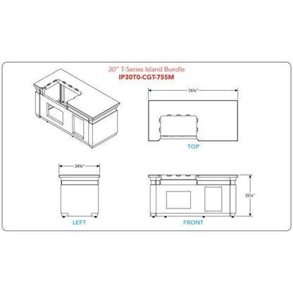 AOG 30" T-Series Island Bundle - IP30T0-CGT-75SM