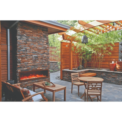 Amantii 40" Panorama Deep Lumina Indoor or Outdoor Electric Fireplace