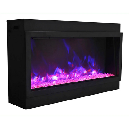 Amantii 40" Panorama Deep Lumina Indoor or Outdoor Electric Fireplace