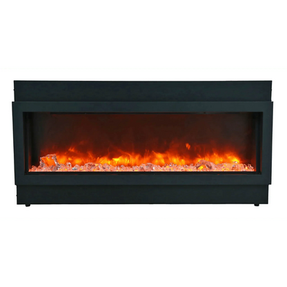 Amantii 40" Panorama Deep Lumina Indoor or Outdoor Electric Fireplace