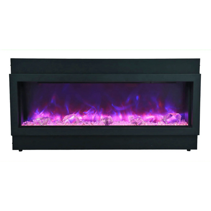 Amantii 40" Panorama Deep Lumina Indoor or Outdoor Electric Fireplace