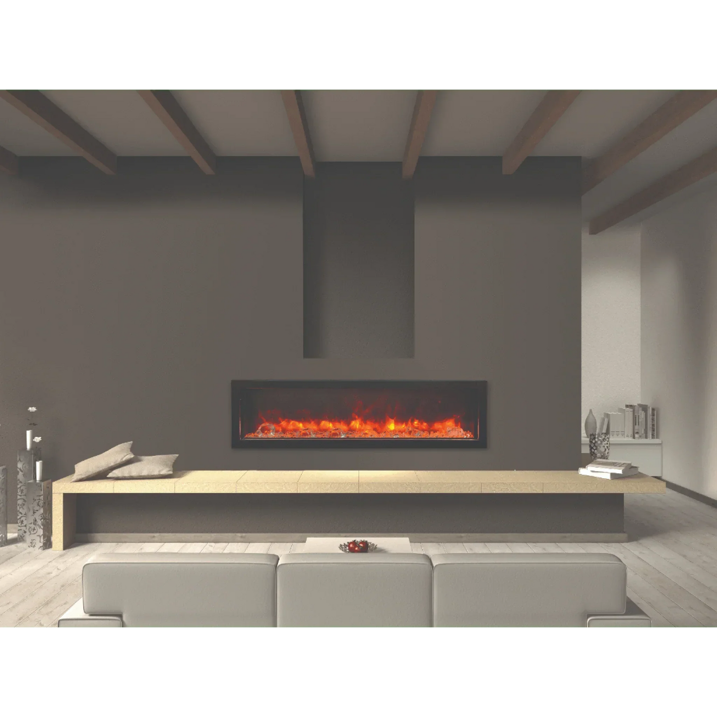 Amantii 40" Panorama Deep Lumina Indoor or Outdoor Electric Fireplace
