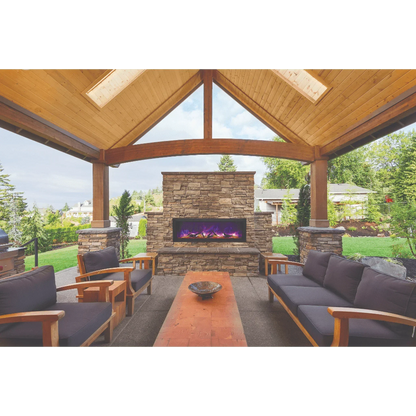 Amantii 40" Panorama Deep Lumina Indoor or Outdoor Electric Fireplace