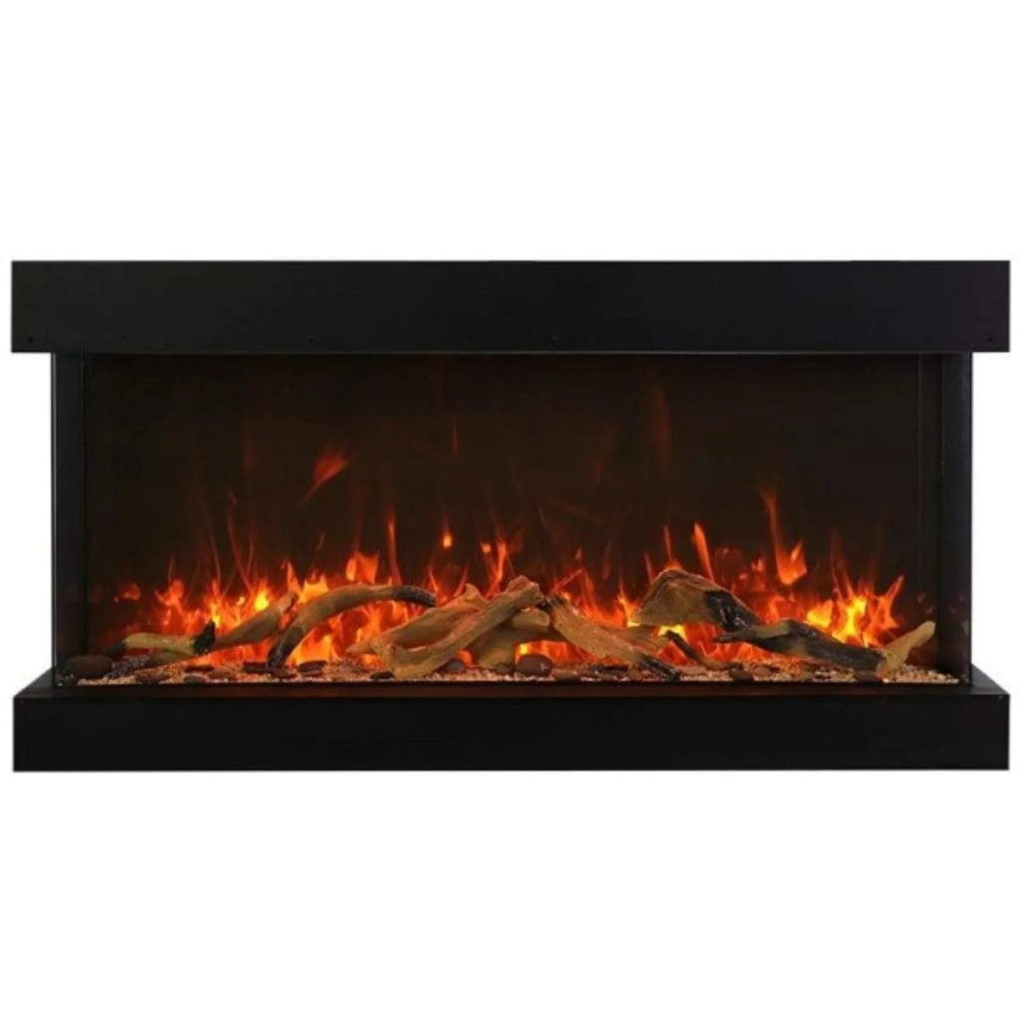 Amantii Tru-View XL XT 60" Three-Sided Electric Fireplace for Indoor or Outdoor Use
