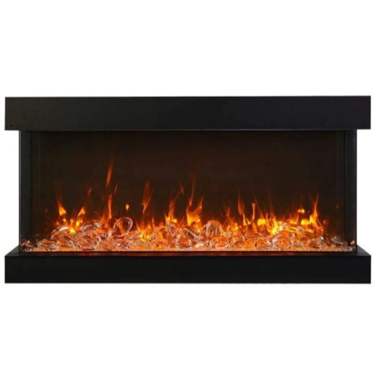 Amantii Tru-View XL XT 60" Three-Sided Electric Fireplace for Indoor or Outdoor Use