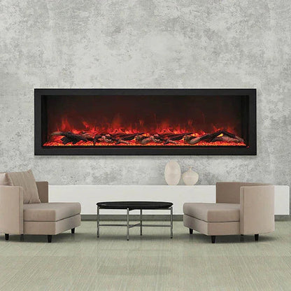 Amantii Panorama Deep Extra Tall 40 Inch Indoor Outdoor Electric Fireplace