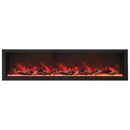 Amantii Panorama Deep Extra Tall 72 Inch Indoor Outdoor Electric Fireplace