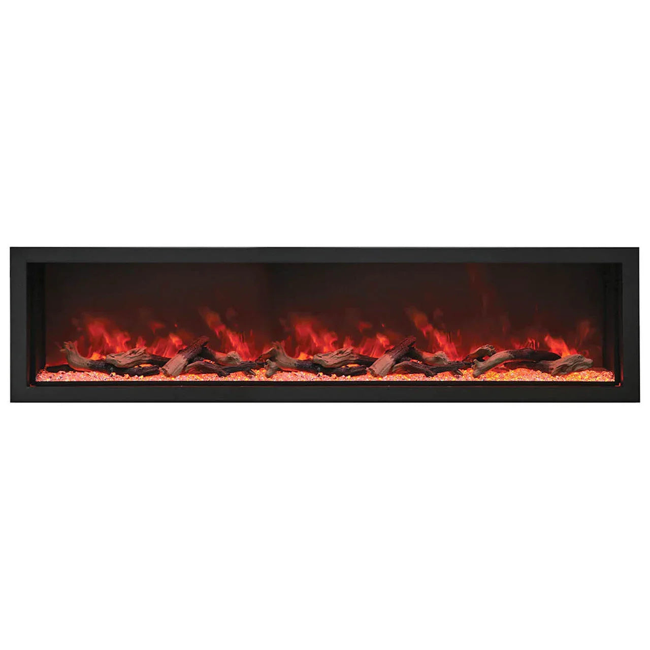 Amantii Panorama Deep Extra Tall 88 Inch Indoor Outdoor Electric Fireplace