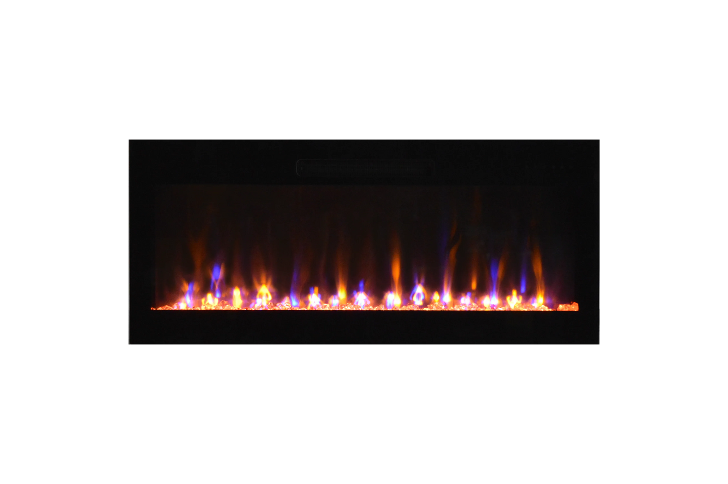 Amantii Fire & Ice Evolution 36" Linear Electric Fireplace with Frameless Display, WiFi & Multi-Color Flames