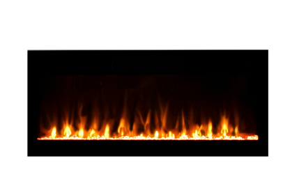 Amantii Fire & Ice Evolution 36" Linear Electric Fireplace with Frameless Display, WiFi & Multi-Color Flames