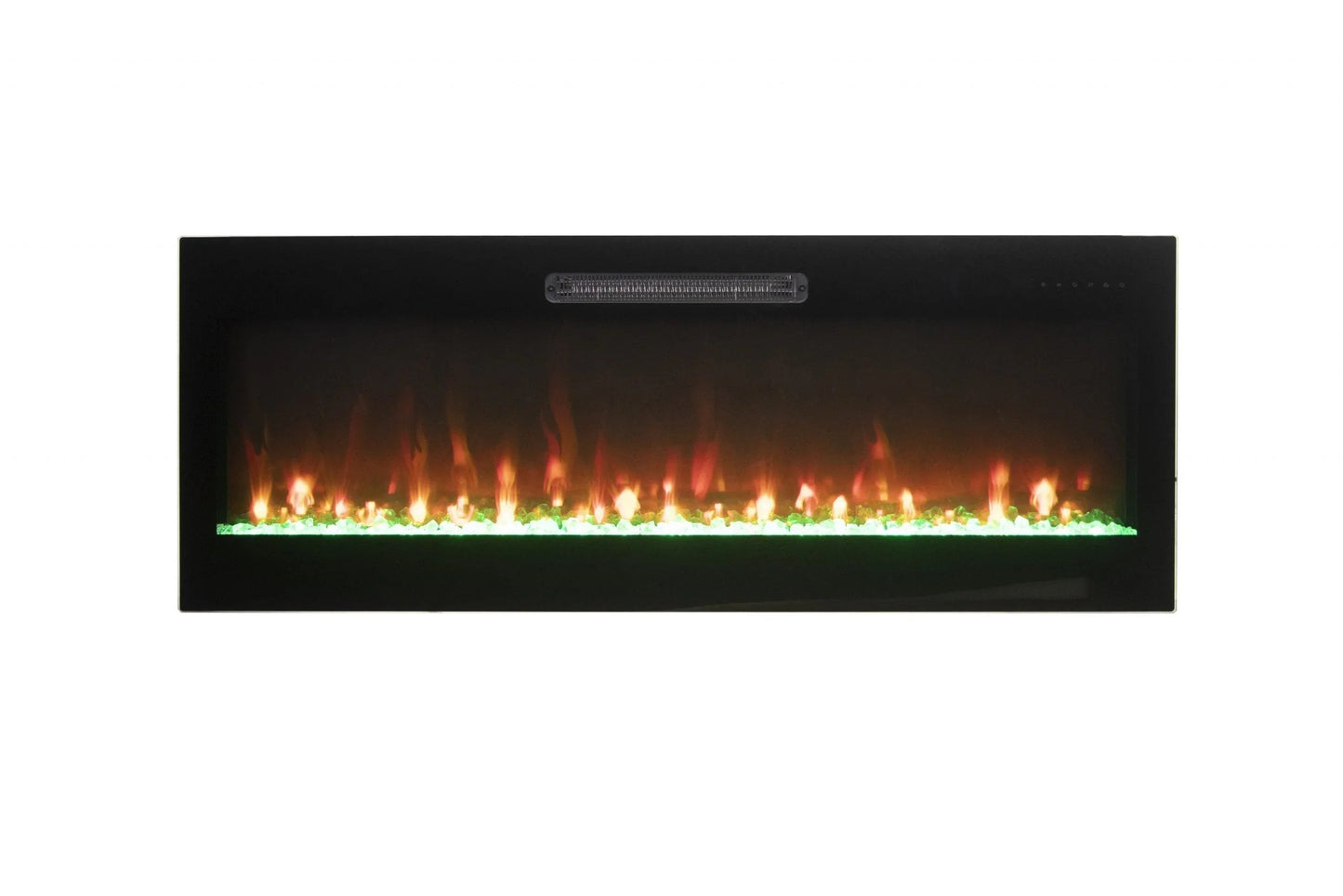 Amantii Fire & Ice Evolution 42" Linear Electric Fireplace with WiFi, Frameless Design & Multi-Color LED Flames