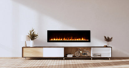 Amantii Fire & Ice Evolution 50" Linear Electric Fireplace with Multi-Color Flame Effects