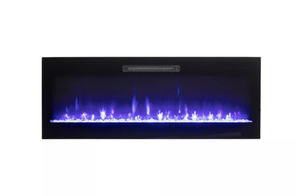 Amantii Fire & Ice Evolution 50" Linear Electric Fireplace with Multi-Color Flame Effects