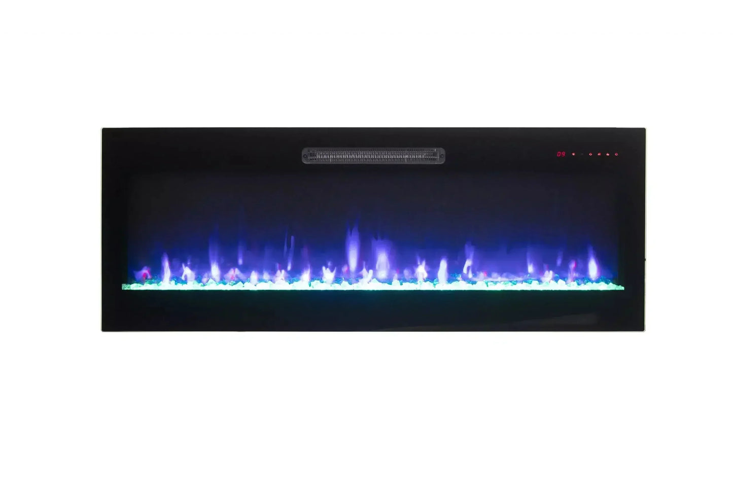 Amantii Fire & Ice Evolution 50" Linear Electric Fireplace with Multi-Color Flame Effects