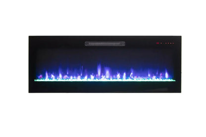 Amantii Fire & Ice Evolution 50" Linear Electric Fireplace with Multi-Color Flame Effects