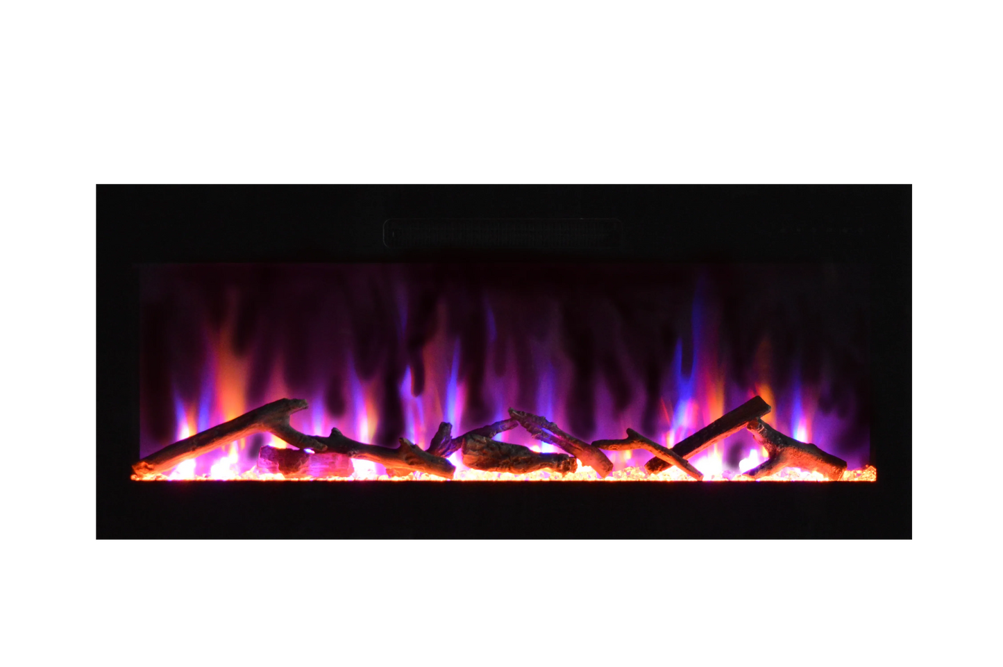 Amantii Fire & Ice Evolution 50" Linear Electric Fireplace with Multi-Color Flame Effects