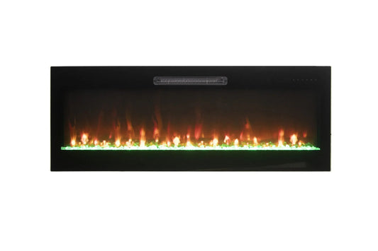 Amantii Fire & Ice Evolution 50" Linear Electric Fireplace with Multi-Color Flame Effects