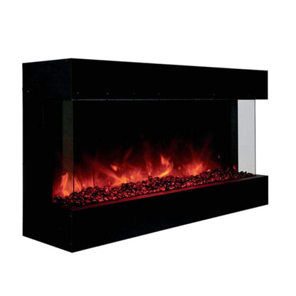 Amantii Tru-View XL Deep 50" Three-Sided Built-In Electric Fireplace for Indoor/Outdoor Use