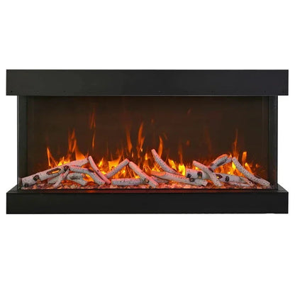 Amantii Tru View Extra Tall Lumina 88″ Indoor / Outdoor 3 Sided Smart Electric Fireplace (88-TRV-XT-XL-LUMINA)