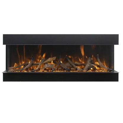 Amantii Tru View Extra Tall Lumina 88″ Indoor / Outdoor 3 Sided Smart Electric Fireplace (88-TRV-XT-XL-LUMINA)
