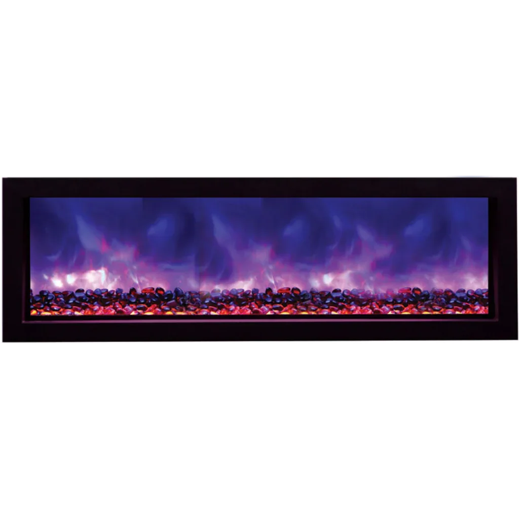 Amantii Remii 55 inch WM-SLIM-55 Smart Indoor Extra Slim Wall Mount Electric Fireplace