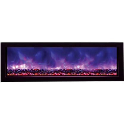 Amantii Remii 55 inch WM-SLIM-55 Smart Indoor Extra Slim Wall Mount Electric Fireplace